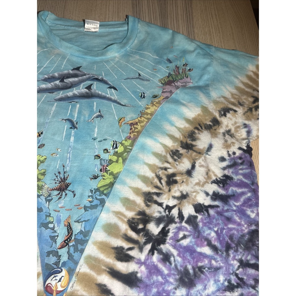 Vintage 1990 Liquid Blue Atlantis Kingdom T Shirt John Connell FOTL Tag AOP XXL - Picture 9 of 16